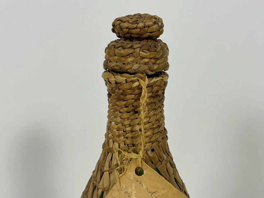Vintage 1967 Chehalis Indian Tribe Basketed Bottle By Hazel Pete 13H Retailed $148 [Photo 6]