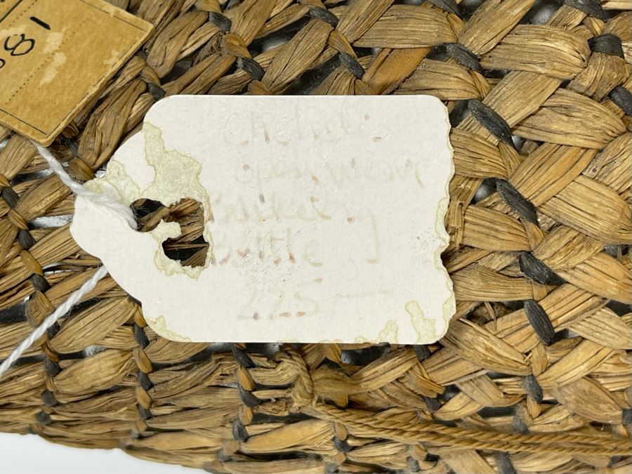 Antique Chehalis Indian Tribe Basketed Bottle From The Tokeland Hotel Collection 14H Retailed $225 [Photo 10]