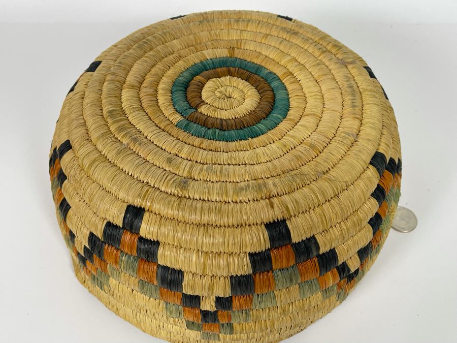 Vintage Native American Indian Basket 9W X 5H [Photo 12]