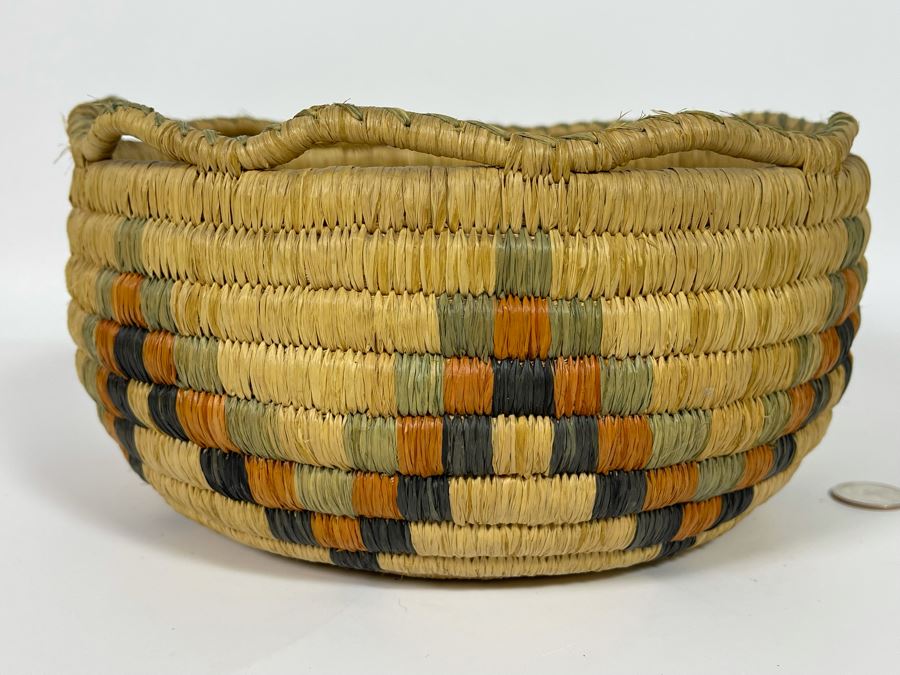 Vintage Native American Indian Basket 9W X 5H [Photo 9]