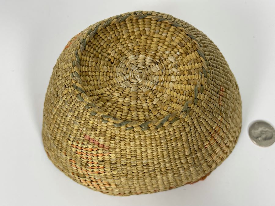 Vintage Quinault Indian Basket 7W X 3.5H [Photo 11]