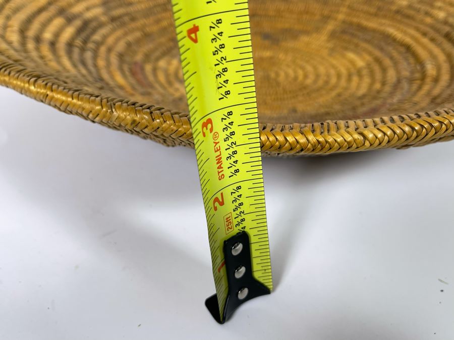 Vintage Native American Indian Navajo Wedding Basket 14W X 2H [Photo 15]