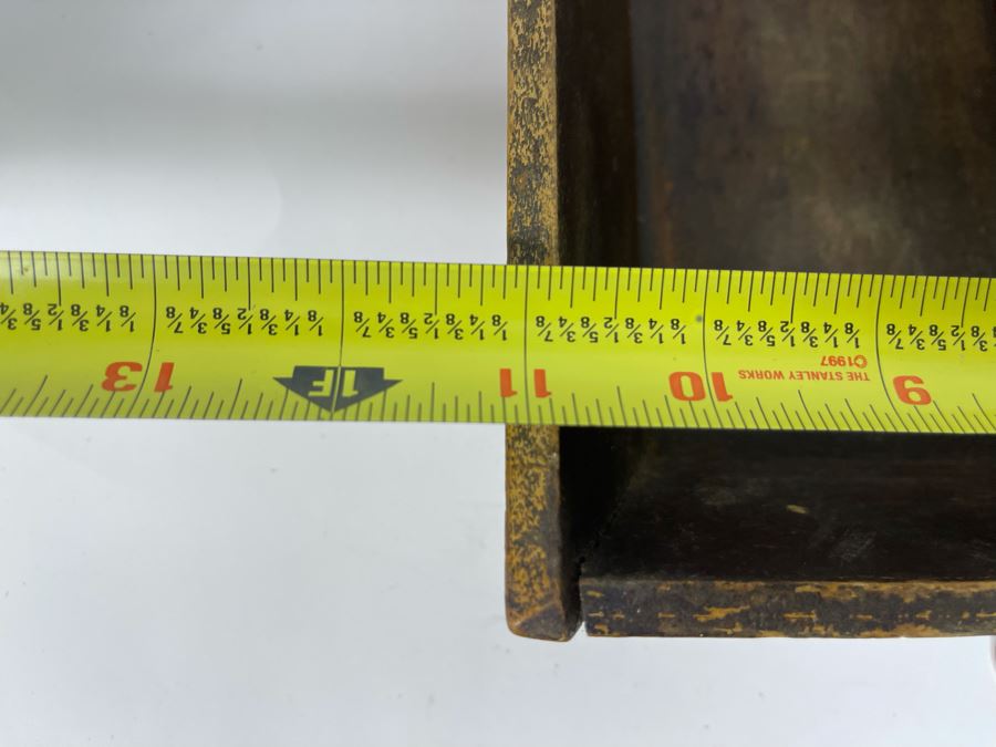 Vintage Wooden Cutlery Tray With Handle 15W X 11D X 4H [Photo 7]