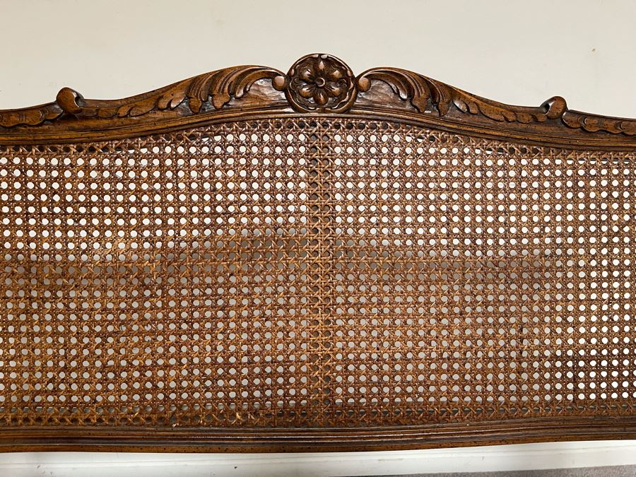 Vintage Century Chair Company Wooden Cane Back / Seat Settee Bench 50W X 19D X 37H [Photo 6]
