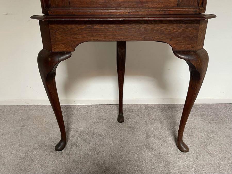 Antique Two-Piece Wooden Corner Cabinet 37W X 23D X 74H [Photo 12]