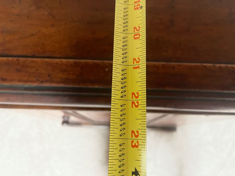 Antique English Gentleman’s Sea Captain’s Ship Pedestal Washstand With (3) Vintage Straight Razors 24W X 22D X 38H [Photo 23]