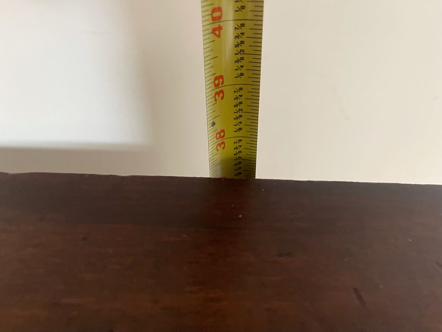 Antique English Gentleman’s Sea Captain’s Ship Pedestal Washstand With (3) Vintage Straight Razors 24W X 22D X 38H [Photo 24]