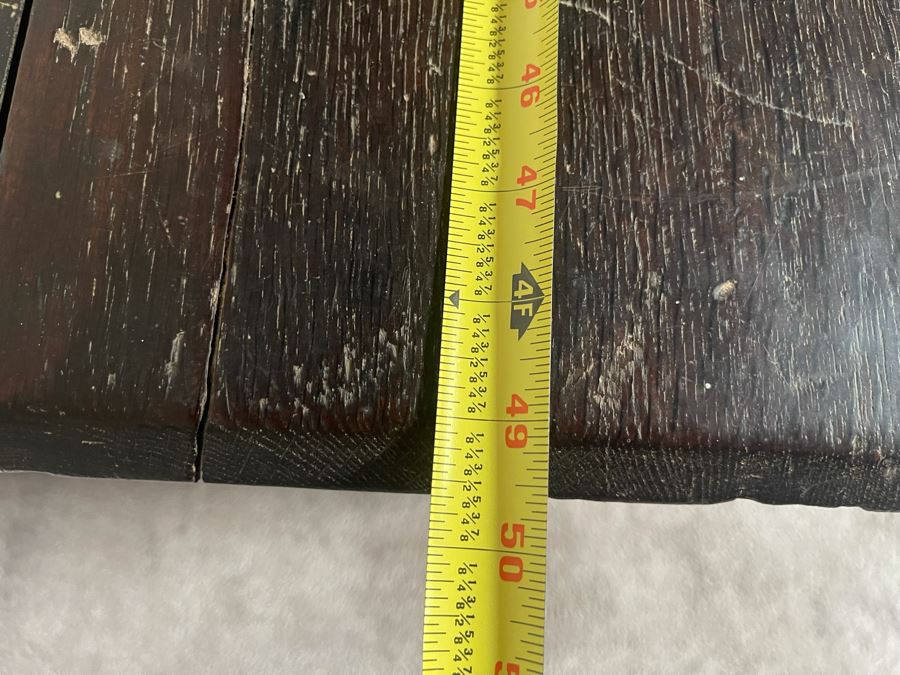 Antique Primitive Wooden Blanket Hope Chest 49.5W X 21D X 25H [Photo 13]