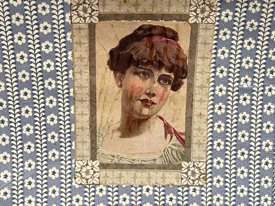 Vintage Domed Wood And Metal Trunk 32W X 17D X 19H [Photo 8]