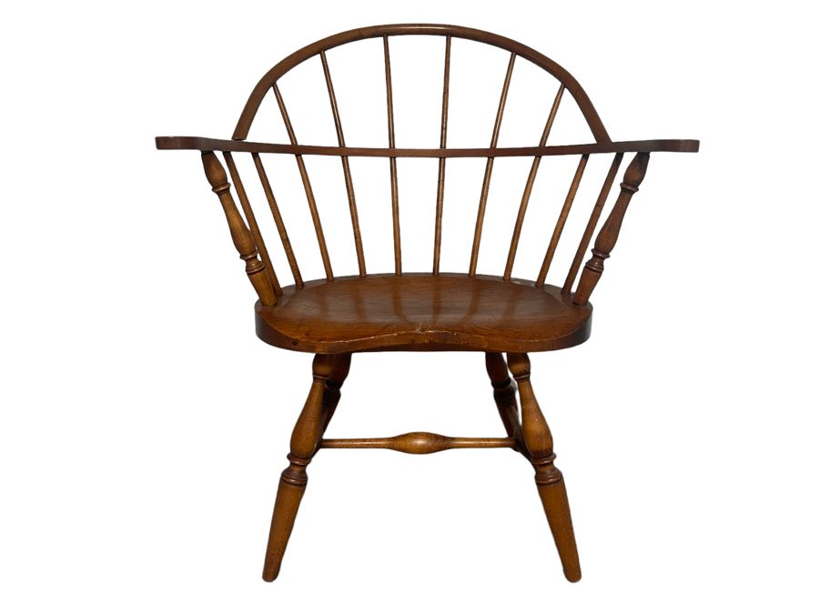 Vintage Brace Back Windsor Armchair Famous Reproductions Of Old New England Furniture By CB 27W X 20D X 34H