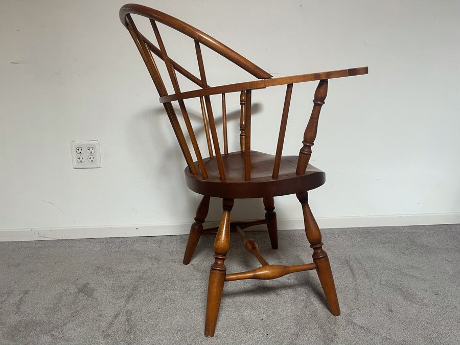 Vintage Brace Back Windsor Armchair Famous Reproductions Of Old New England Furniture By CB 27W X 20D X 34H [Photo 6]