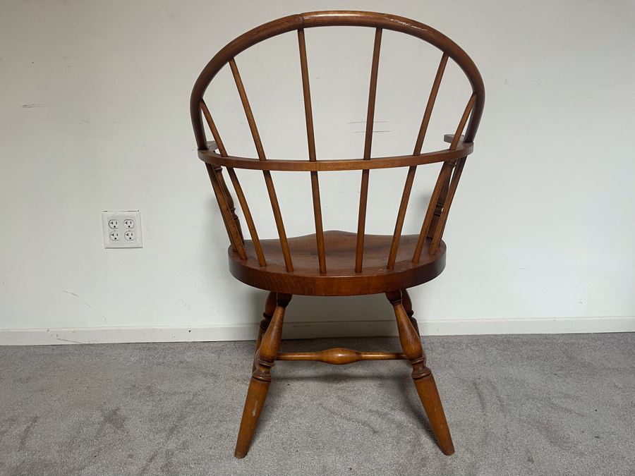 Vintage Brace Back Windsor Armchair Famous Reproductions Of Old New England Furniture By CB 27W X 20D X 34H [Photo 7]