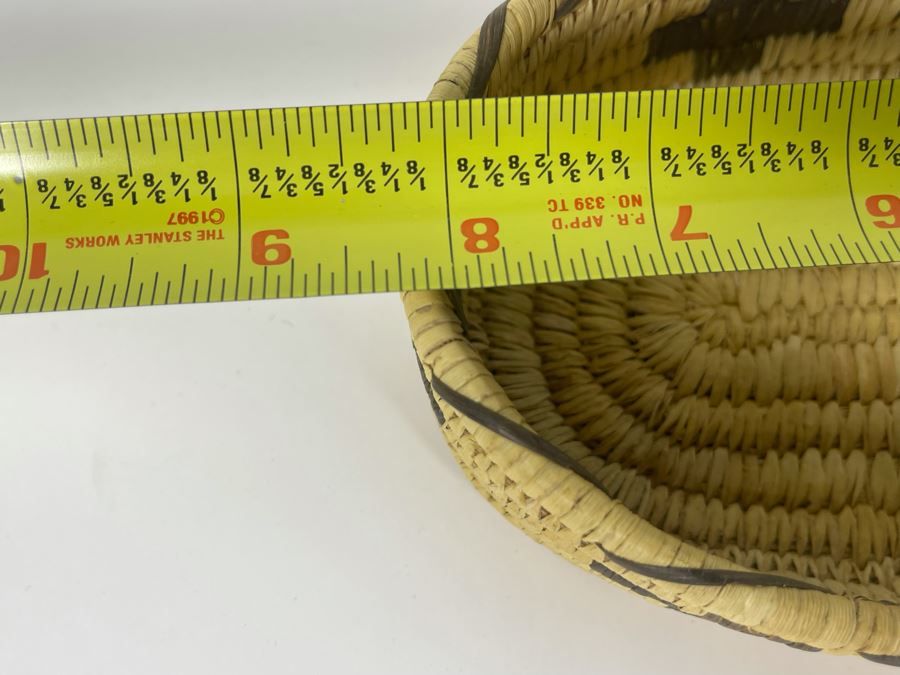 Vintage Native American Indian Papago Woven Basket 8W X 4.5D [Photo 8]