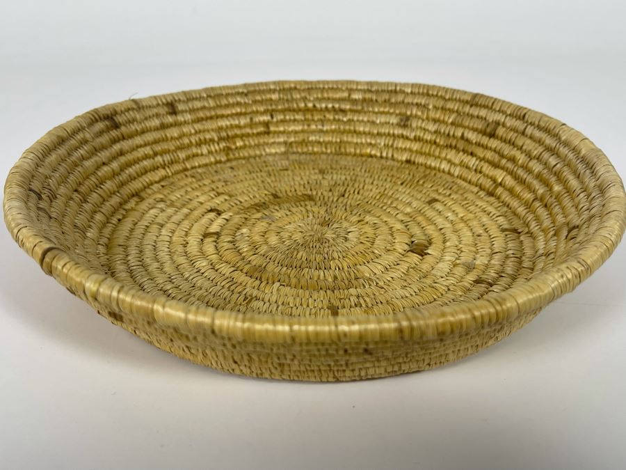 Vintage Native American Indian Papago Basket 8R X 1.5H [Photo 6]