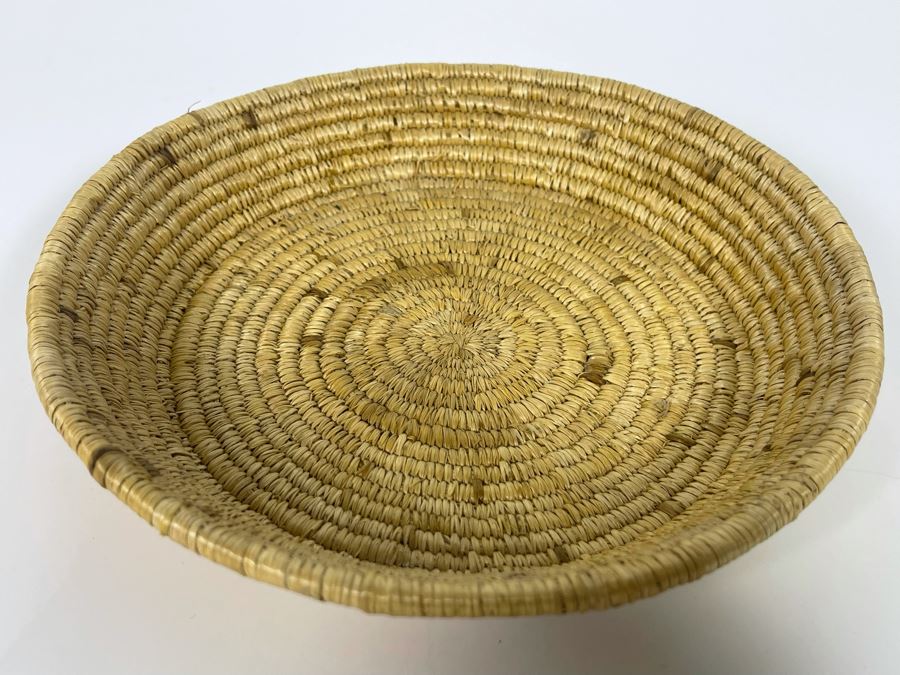 Vintage Native American Indian Papago Basket 8R X 1.5H [Photo 5]