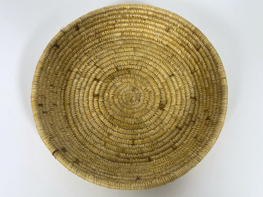 Vintage Native American Indian Papago Basket 8R X 1.5H [Photo 4]