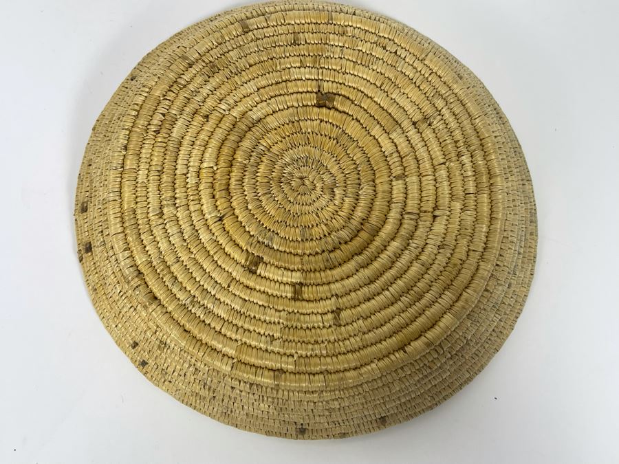 Vintage Native American Indian Papago Basket 8R X 1.5H [Photo 8]