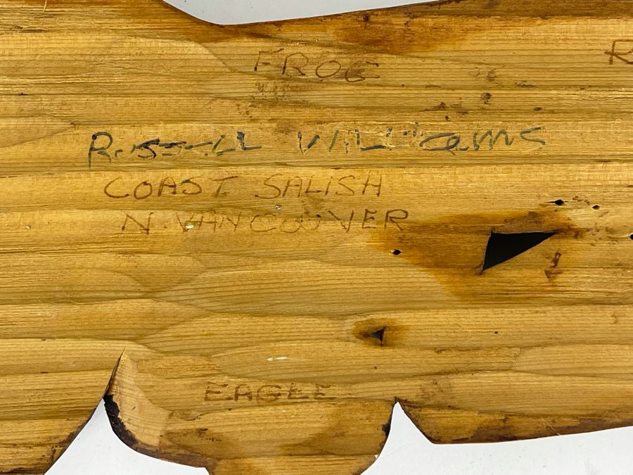Vintage Wooden Carved Raven / Eagle By Russell Williams Coast Salish N. Vancouver 10.5L X 4W [Photo 10]