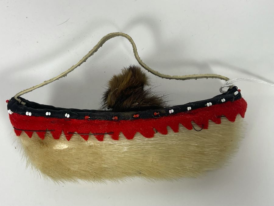 Vintage Toy Canoe Made Of Seal Nootka 6L [Photo 6]