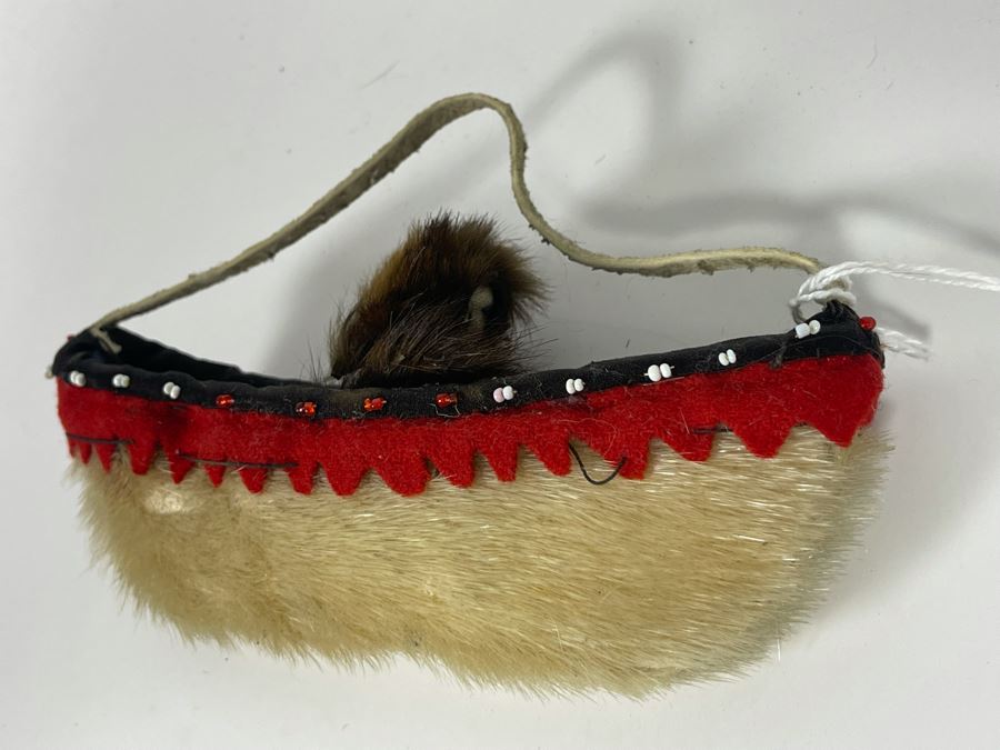 Vintage Toy Canoe Made Of Seal Nootka 6L [Photo 7]