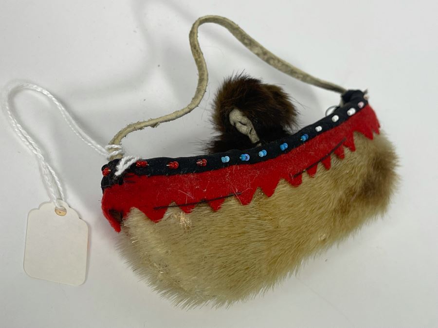 Vintage Toy Canoe Made Of Seal Nootka 6L [Photo 4]