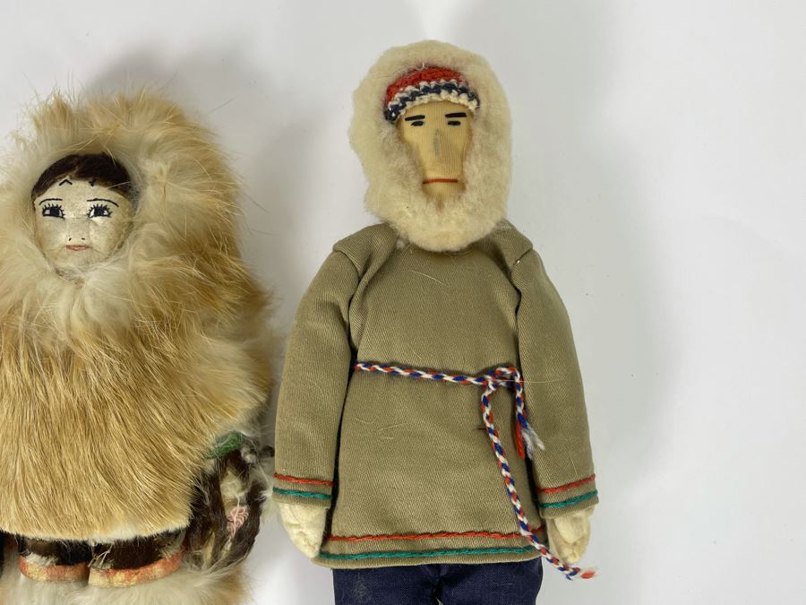 Vintage Pair Of 1940 Eskimo Dolls 12H [Photo 8]