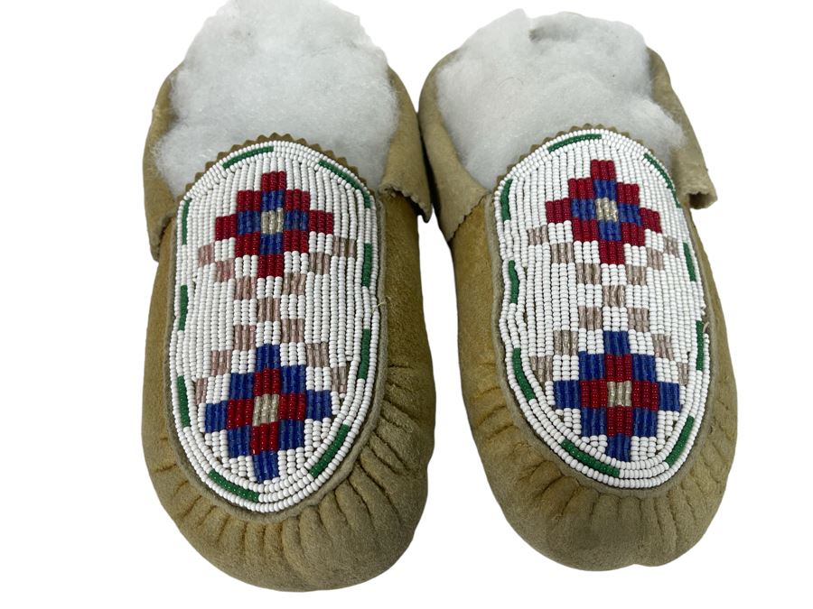 Vintage Native American Plains Indians Moccasins 9L