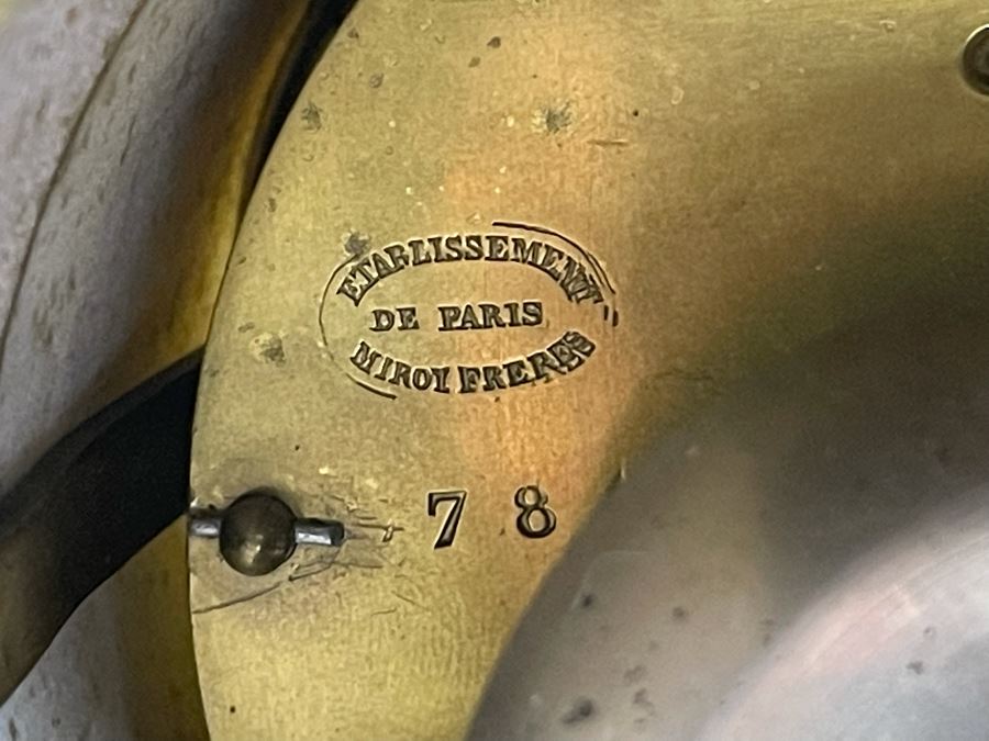 Antique French Gilt Bronze And Marble Mantle Clock Miroy Fres Brevetes Paris Prize Medal 1851 Needs Servicing 17W X 8D X 17H [Photo 22]