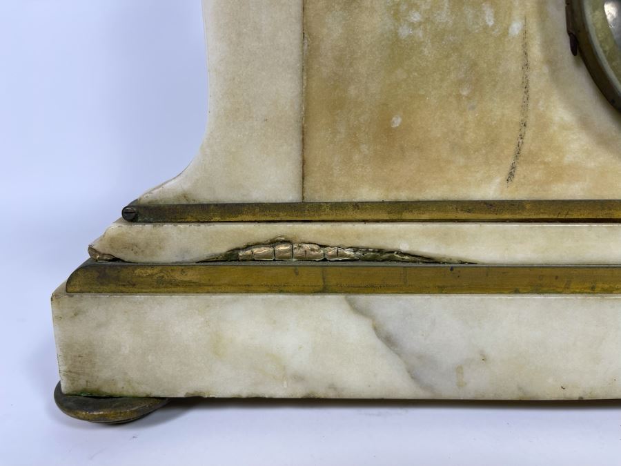 Antique French Gilt Bronze And Marble Mantle Clock Miroy Fres Brevetes Paris Prize Medal 1851 Needs Servicing 17W X 8D X 17H [Photo 25]