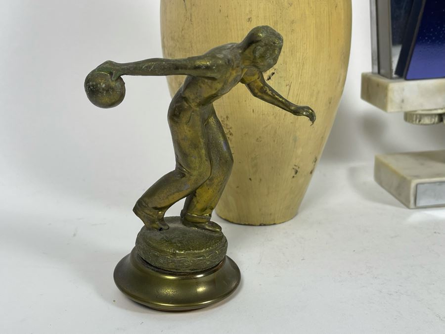Vintage Wooden Bowling Pins And Bowling Trophies [Photo 11]