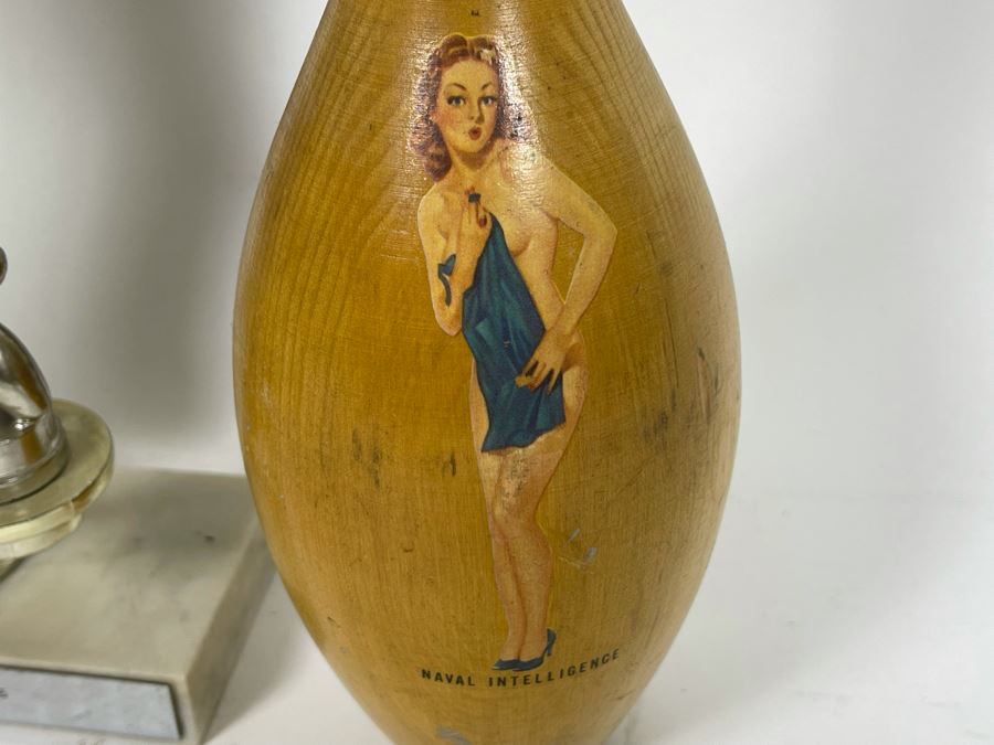 Vintage Wooden Bowling Pins And Bowling Trophies [Photo 4]
