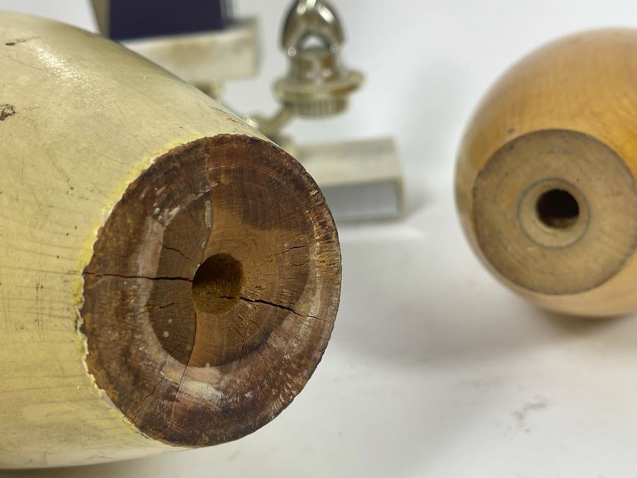 Vintage Wooden Bowling Pins And Bowling Trophies [Photo 12]