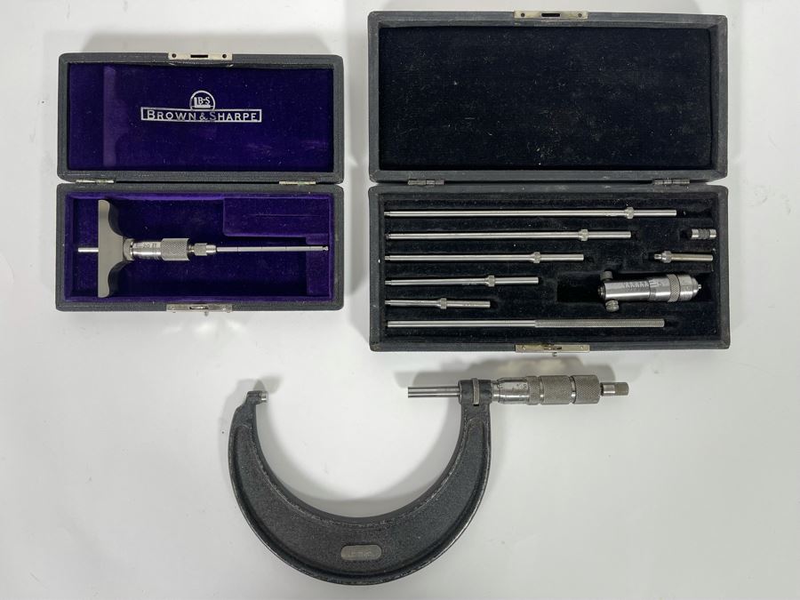 Vintage Engineering Measuring Instruments: The Lufkin Rule Co / Brown & Sharpe [Photo 2]