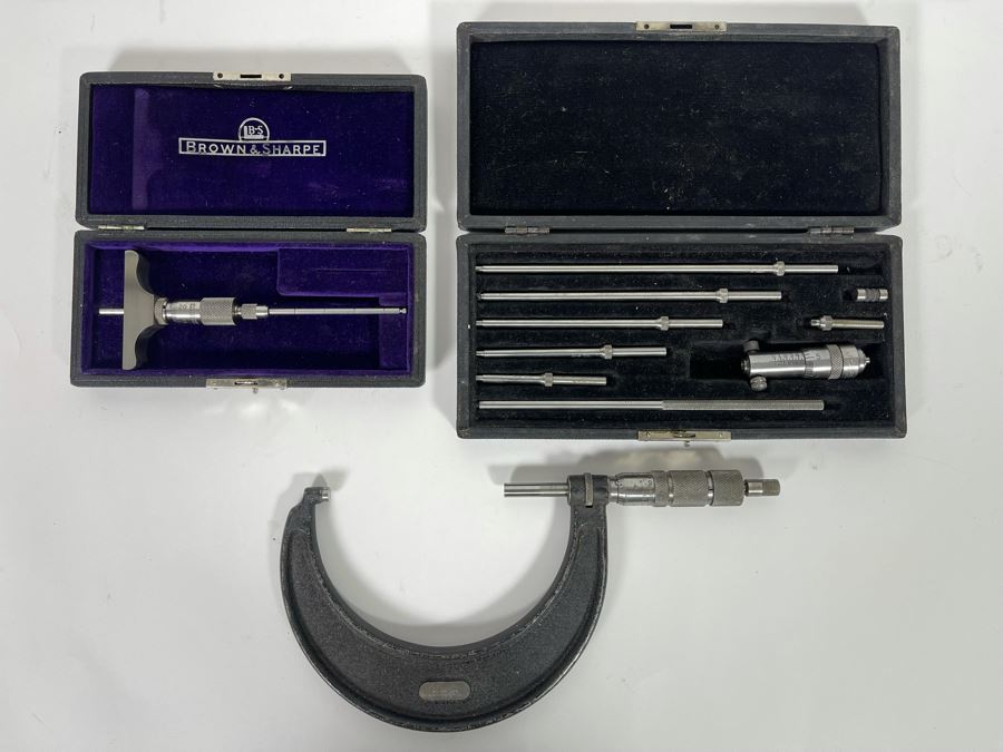 Vintage Engineering Measuring Instruments: The Lufkin Rule Co / Brown & Sharpe [Photo 3]