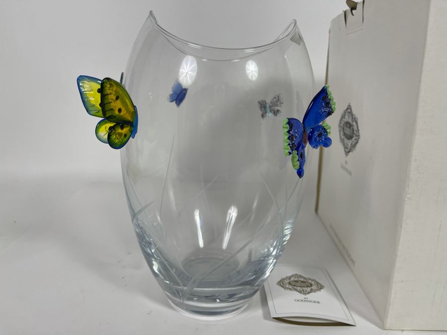 New Butterflies In Flight Vase By Shannon Crystal Godinger [Photo 4]