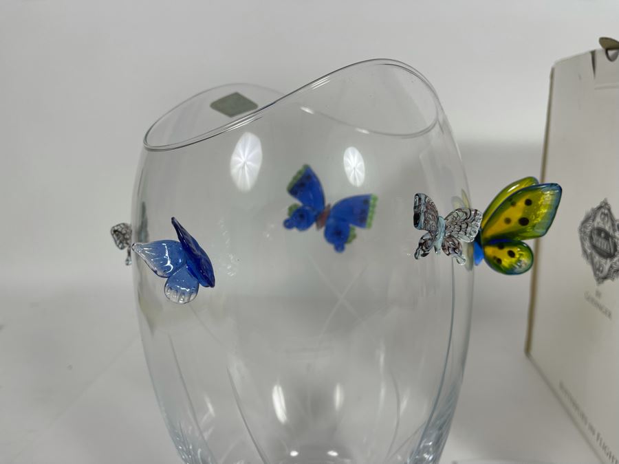 New Butterflies In Flight Vase By Shannon Crystal Godinger [Photo 10]