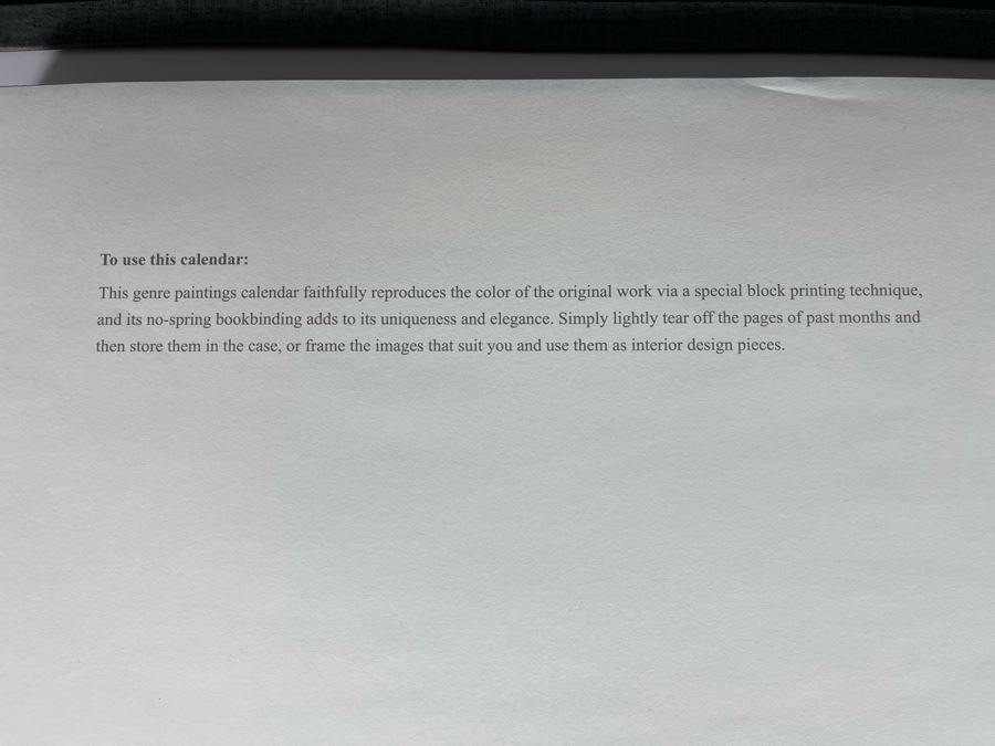 Chinese Genre Paintings Print 2015 Calendar From Samsung [Photo 6]