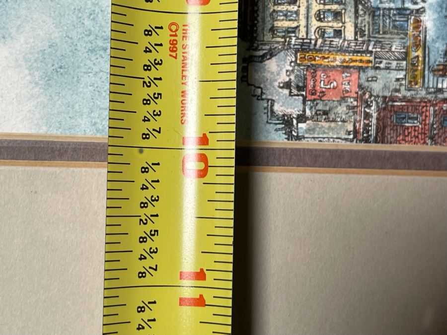 Limited Edition 1972 Print Titled “San Francisco Fog” By G. C. Bayz Framed Print Is 10 X 8 [Photo 9]