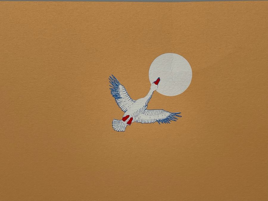 Limited Edition David Lavington (1951-1995) Serigraph Hand Signed Titled “Wave III” 39.5W  X 25.5H Retails $1,000 [Photo 6]