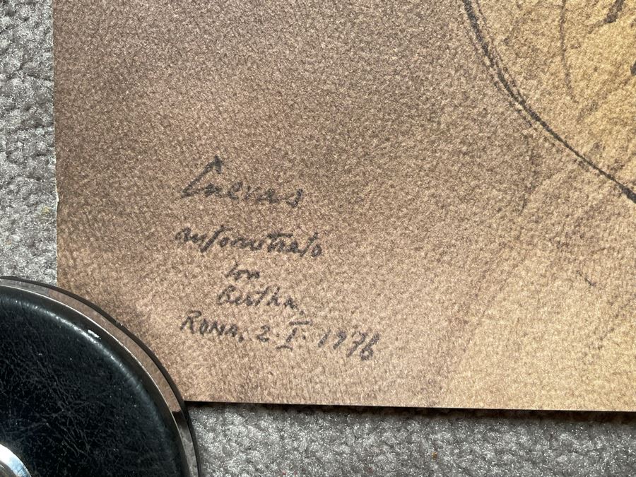 Hand-signed Jose Luis Cuevas (1934-2017, Mexico) 1979 Tasende Gallery La Jolla, CA Poster 24 X 32 [Photo 9]