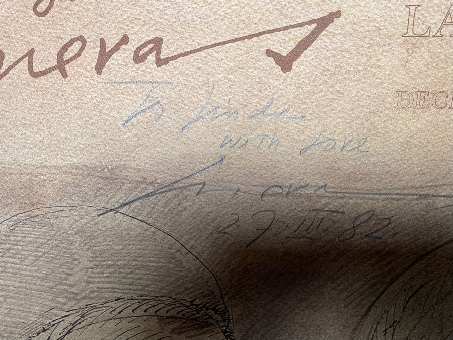 Hand-signed Jose Luis Cuevas (1934-2017, Mexico) 1979 Tasende Gallery La Jolla, CA Poster 24 X 32 [Photo 8]