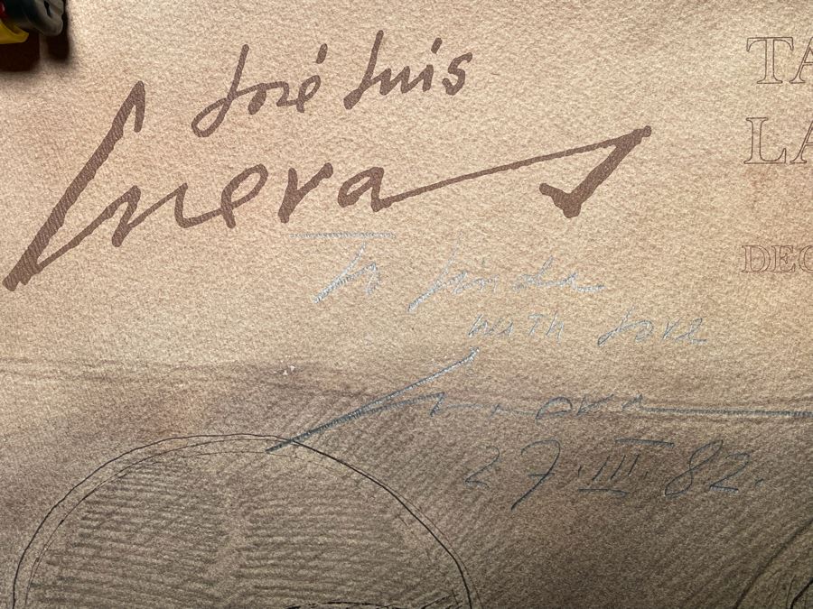 Hand-signed Jose Luis Cuevas (1934-2017, Mexico) 1979 Tasende Gallery La Jolla, CA Poster 24 X 32 [Photo 7]
