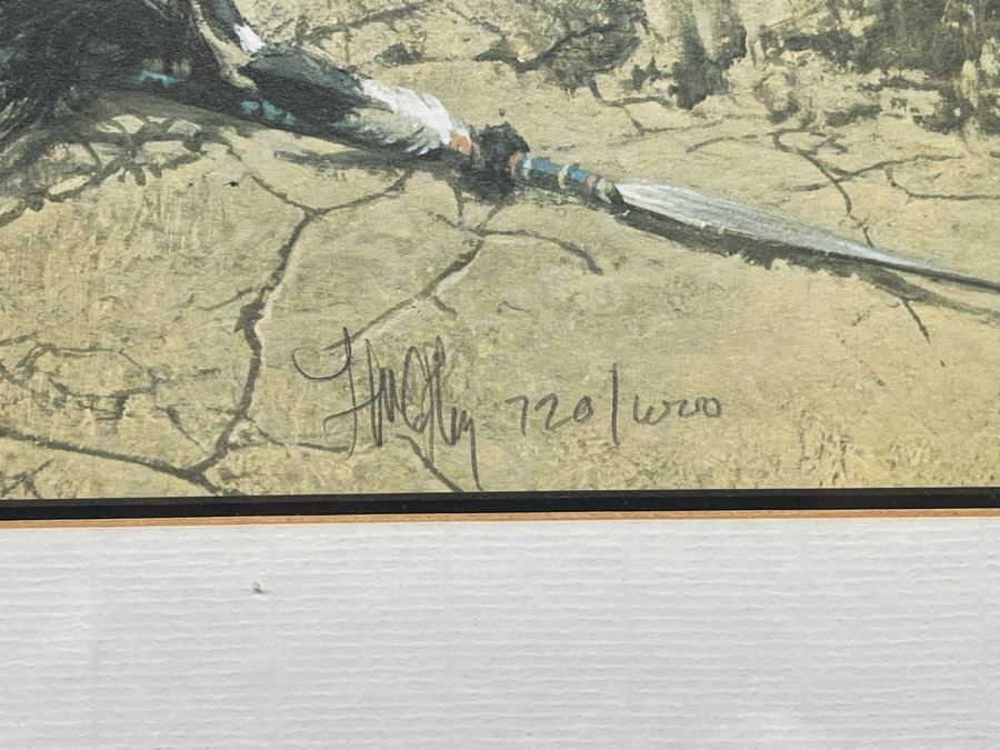 1977 Frank McCarthy Limited Edition Print Titled “The Coup” Framed 21 X 16 [Photo 8]