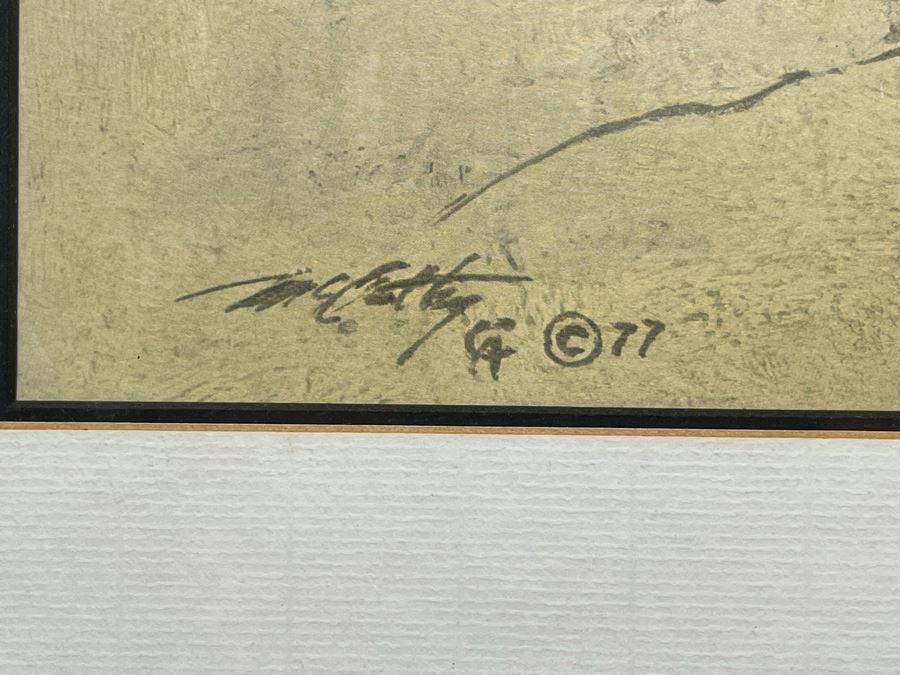 1977 Frank McCarthy Limited Edition Print Titled “The Coup” Framed 21 X 16 [Photo 9]