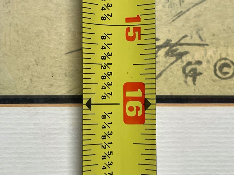 1977 Frank McCarthy Limited Edition Print Titled “The Coup” Framed 21 X 16 [Photo 11]