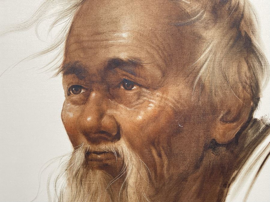 Original Chotai Yonaha (1933-2008) Japanese Painting (Okinawa, Japan) Nicely Framed Vintage 1974 20 X 24 [Photo 6]