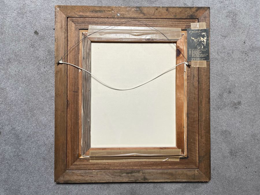 Original Chotai Yonaha (1933-2008) Japanese Painting (Okinawa, Japan) Nicely Framed Vintage 1974 20 X 24 [Photo 11]