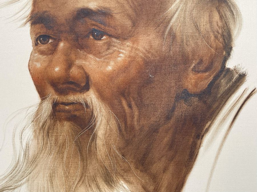 Original Chotai Yonaha (1933-2008) Japanese Painting (Okinawa, Japan) Nicely Framed Vintage 1974 20 X 24 [Photo 8]