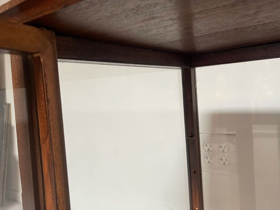 Oak Display Cabinet With Glass On All Sides (No Shelves) 36.5W X 16D X 27H [Photo 7]