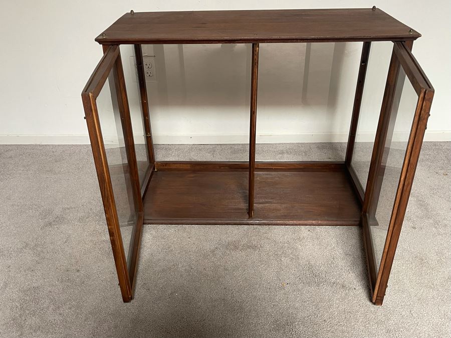 Oak Display Cabinet With Glass On All Sides (No Shelves) 36.5W X 16D X 27H [Photo 5]